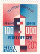 1,00,000th Indian Post Office