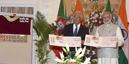 Commemorative Joint Issue Stamps on Diplomatic relations between India and Portugal