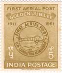 First Aerial Post - Golden Jubilee 
