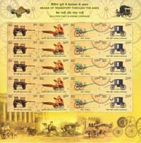 Means of Transport through the Ages Sheetlet 2