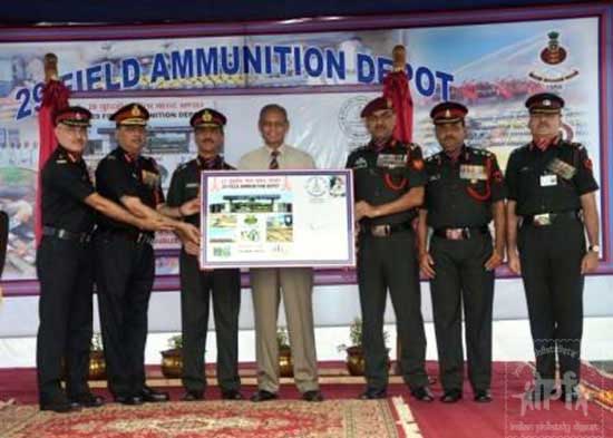 Special Cover on Platinum Jubilee Celebration of 29 Field Ammunition Depot
