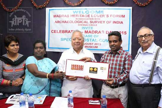 Special Cover on 376th Madras Day Celebrations