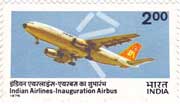 Inauguration of Indian Airlines Airbus