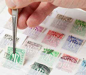 Arranging Stamps in Stock Book