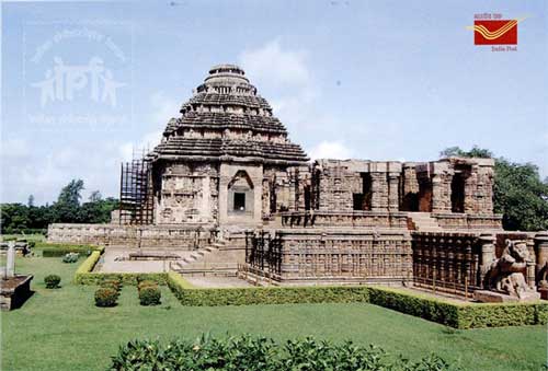 Picture Postcard on Konark Temple
