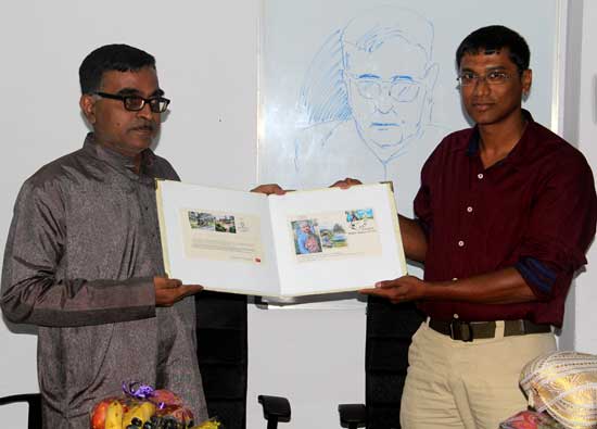 Special Cover felicitating water colour painting selected for Fabriano in Acquerello 2015 at Italy