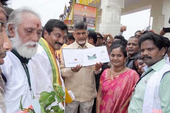 Special Cover on Godavari Pushkaralu released at Narasapuram