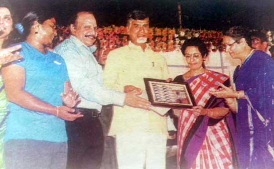 My Stamp presentation to Shri Chandrababu Naidu