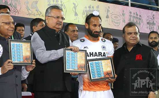 My Stamp on Indian Hockey Captain Sardar Singh released
