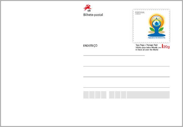 Commemorative Postcard on First International Day of Yoga (India – Portugal Joint Commemoration)