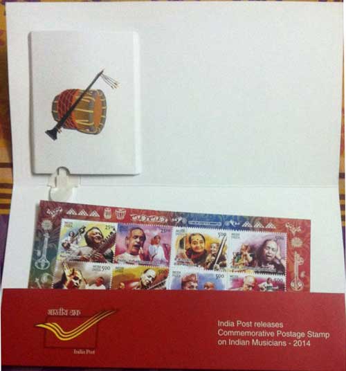 Commemorative Stamps on Indian Musicians