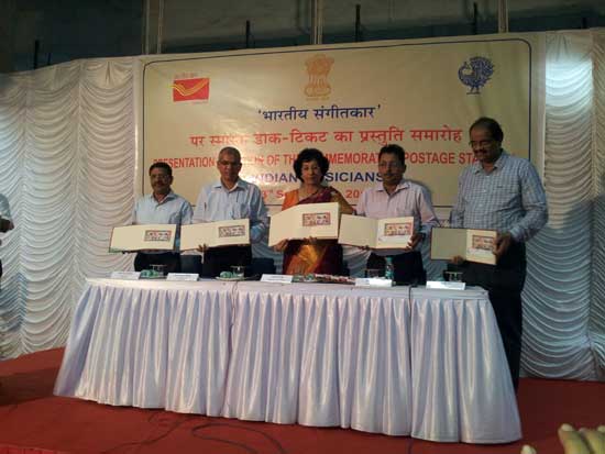 Commemorative Stamps on Indian Musicians