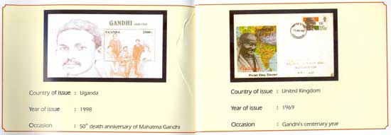 Mahatma through Stamps