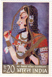 Indian Miniature Paintings - Radha 