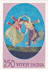 Indian Miniature Paintings - Dance Duet