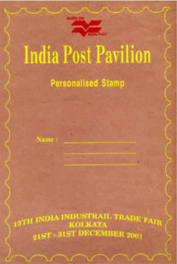 Personalised Stamps issued at Kolkata