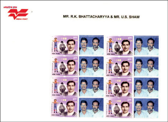 Personalised Stamps issued at Kolkata