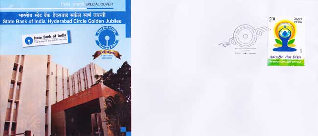 Special cover on State Bank of India Hyderabad Circle Golden Jubilee